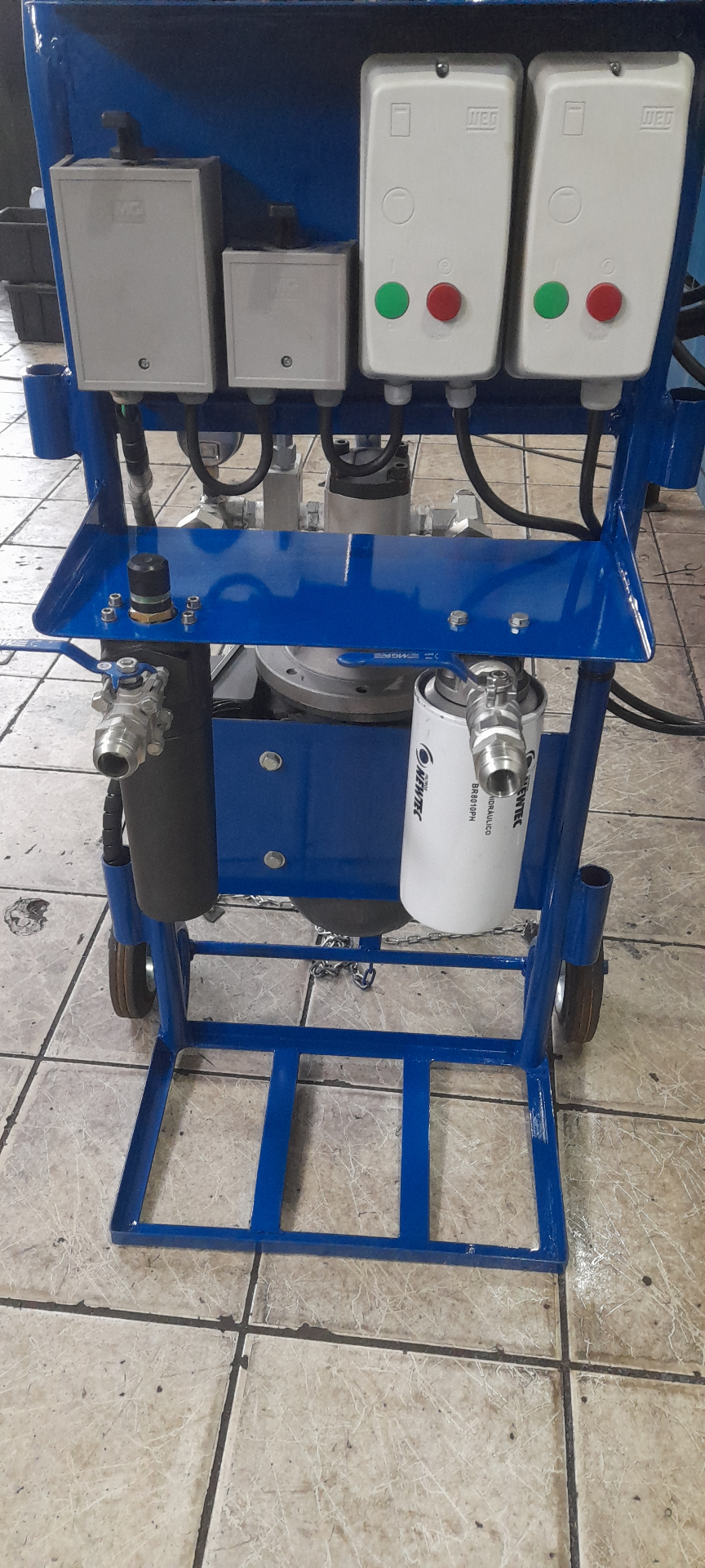 Carrinho de lubrificação movel